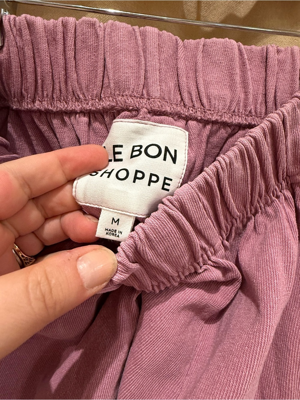 Le Bon Shoppe Balloon Pants in Dusty Lilac - Picture 5 of 9